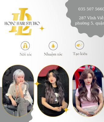 Soft Opening DL Hope Hair Studio ưu đãi khủng lên đến 60%